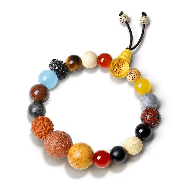 【普陀山官方已祝福】 普陀山文创 多宝十八籽纳福转运佛珠平安顺遂串珠送礼女友 节日礼盒 菩提根 手串 男女同款情侣款