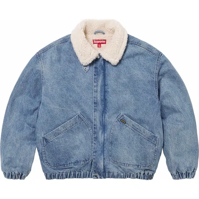 Supreme FW24 WEEK6 Faux Shearling Lined Bomber Jacket