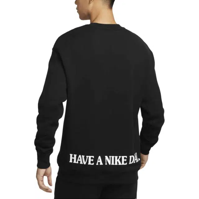 Nike Sportswear Logo Crewneck Sweatshirt Black