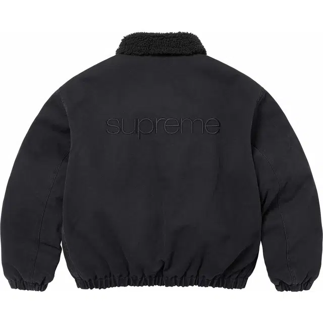 Supreme FW24 WEEK6 Faux Shearling Lined Bomber Jacket