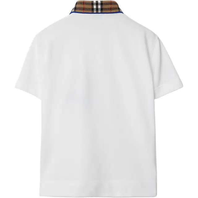 Burberry Check Collar Cotton Polo Shirt PoloT