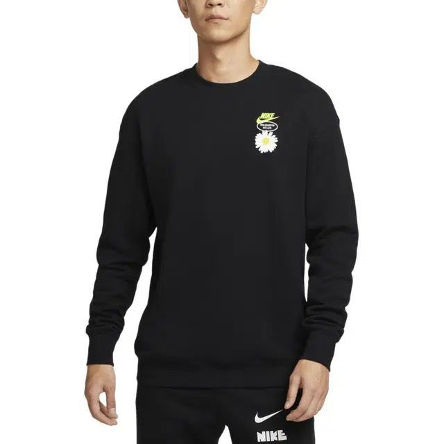 Nike Sportswear Logo Crewneck Sweatshirt Black