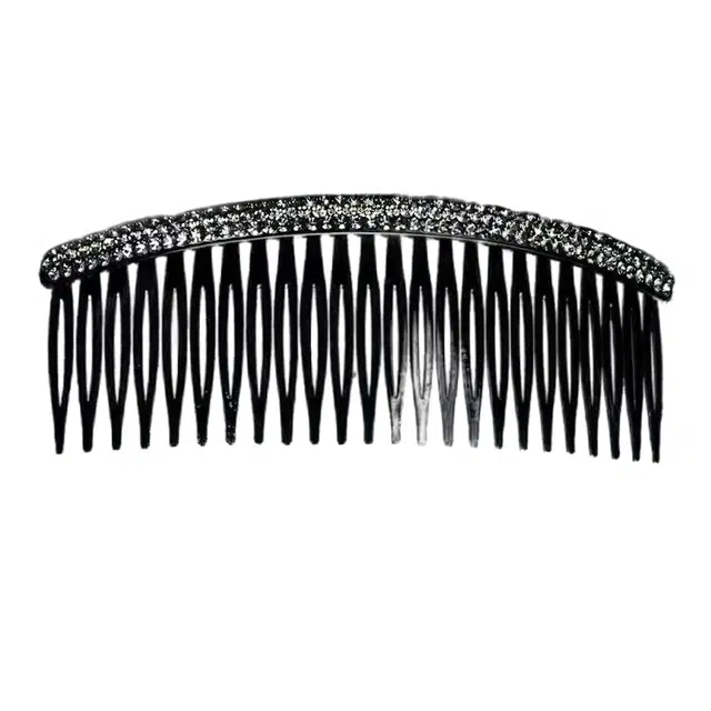 左欧 发梳插梳刘海梳碎发头饰发饰防滑夹子 人造水钻 发夹 女款