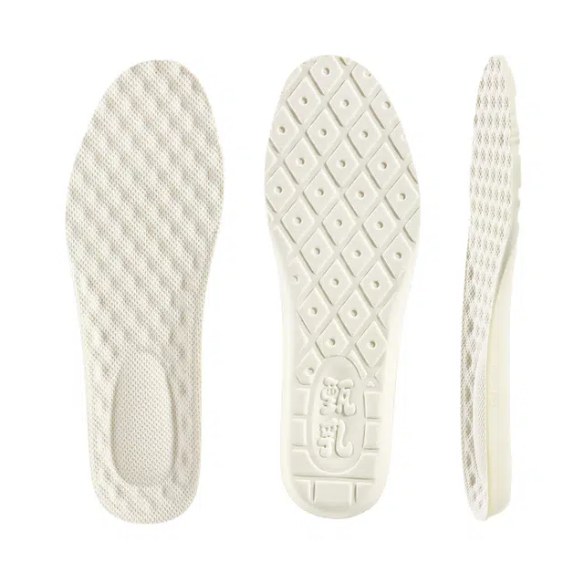 足印部落 泰国进口 踩屎感运动减震久站不累脚超软防痛 乳胶 网布 鞋垫 男女同款情侣款