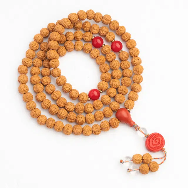 仙源 精品精工饱满原籽 转运珠复古新中式文玩念珠多圈 平安福手链 节日生日 礼盒 金刚菩提 手串 男女同款情侣款