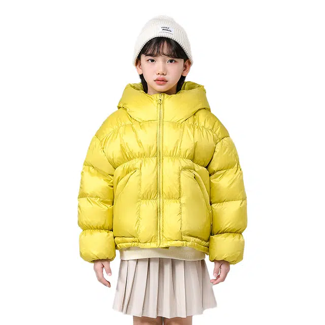 雅鹿 舒适宽松纯色百搭羽绒服 儿童款