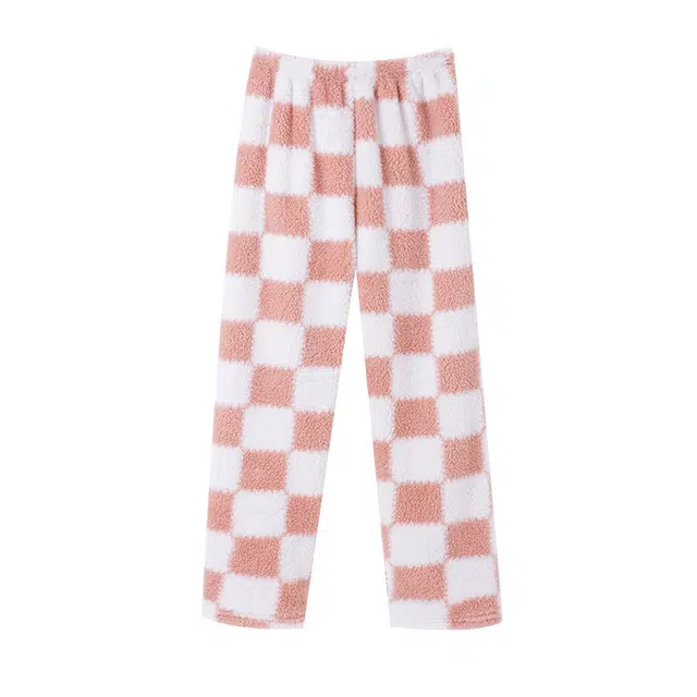 欧诗帛 亲肤系列 简约休闲宽松舒适亲肤透气保暖家居睡裤 女款 图色