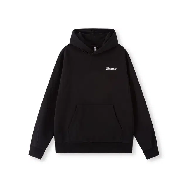 周同学 做旧复古印花图案潮流时尚宽松百搭休闲舒适连帽卫衣 男女同款