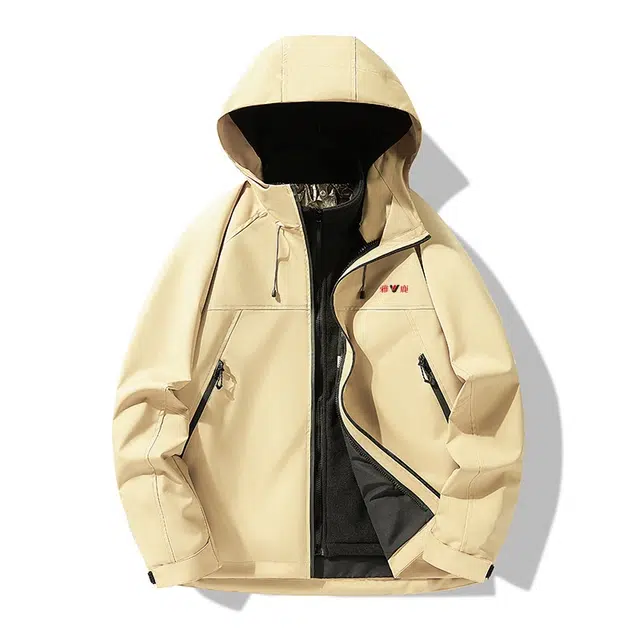 雅鹿  厚实时尚户外运动登山服  防水防风透气冲锋衣 男女同款