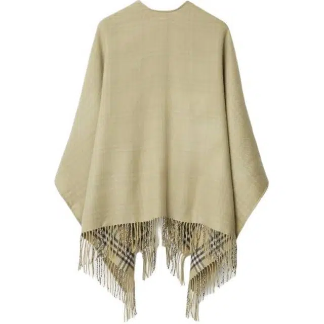 Burberry Check Wool Reversible Cape