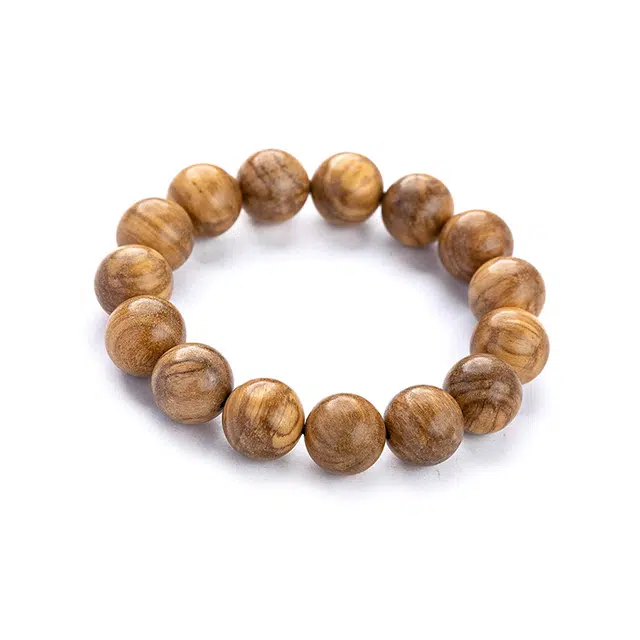 仙源 转运珠纳福新中式文玩有钱花 盘玩佛珠 平安福 节日生日送礼盒物 奶香木 手串 男女同款情侣款