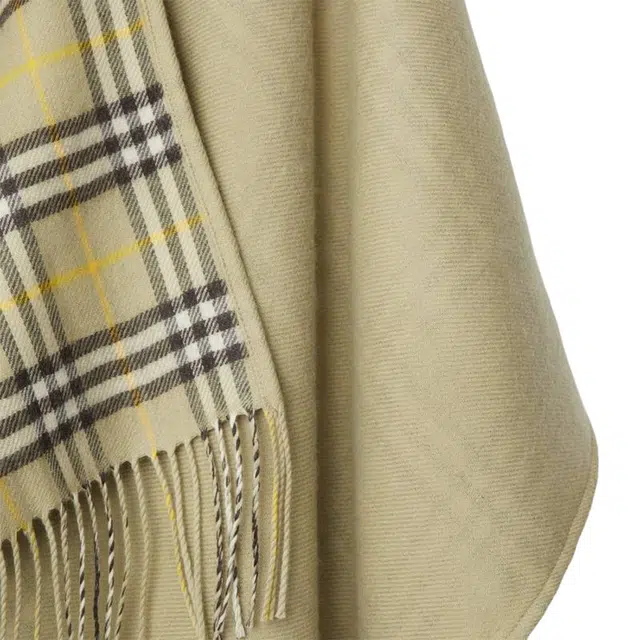Burberry Check Wool Reversible Cape