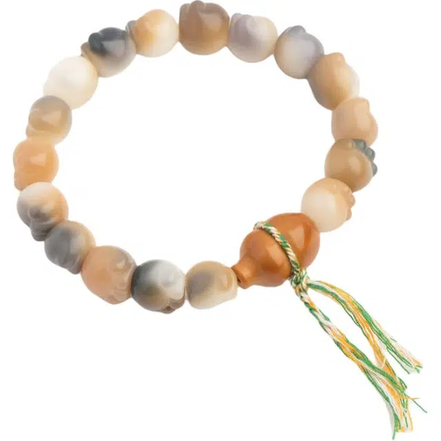 仙源 梅花小猫爪猫咪 精工雕刻招财可爱新中式 配饰 平安福 节日生日送礼盒物闺蜜 菩提根 手串 男女同款情侣款