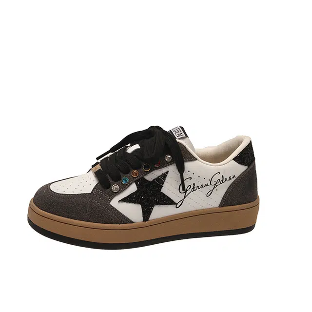 小鹿米利 复古拼色运动休闲百搭 低帮 板鞋 女款