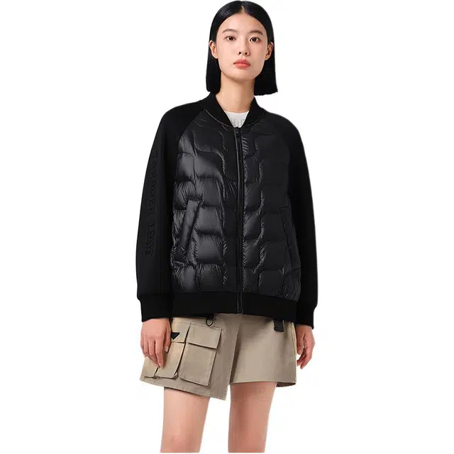 坦博尔 鹅绒短款轻薄菱形羽绒服 女款