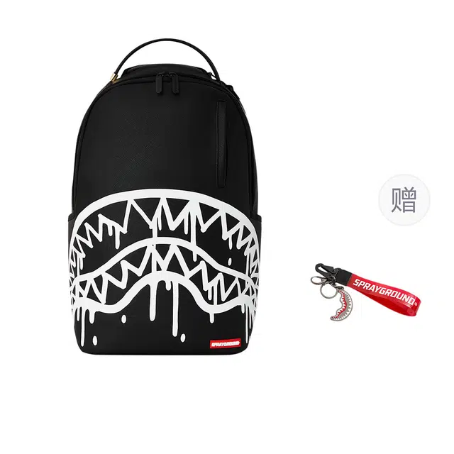 Sprayground Shark Logo Black Backpack