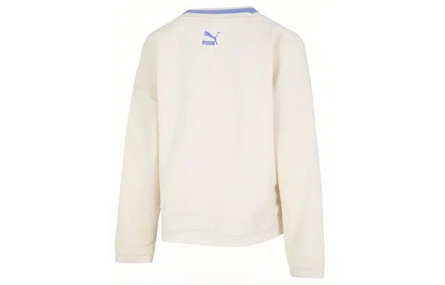 Puma Women Fashion V neck Sweatshirt LogoV