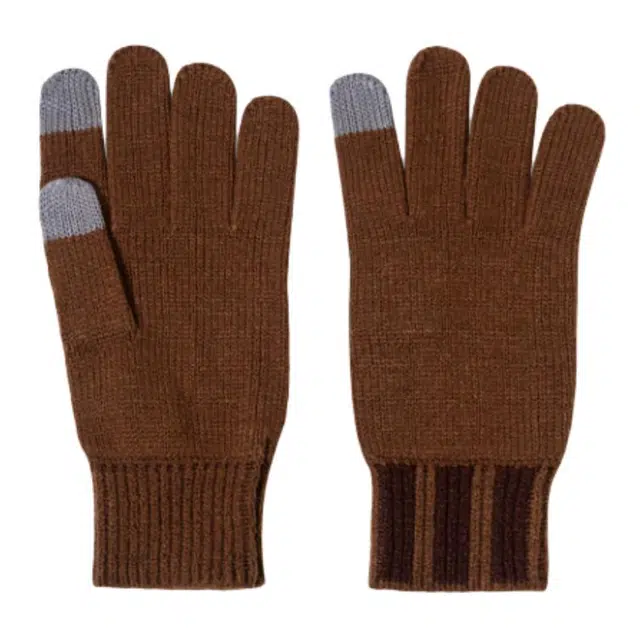 adidas Acrylic Gloves Brown