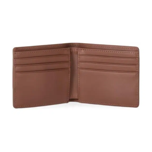 Carhartt WIP Logo Leather Wallet Brown