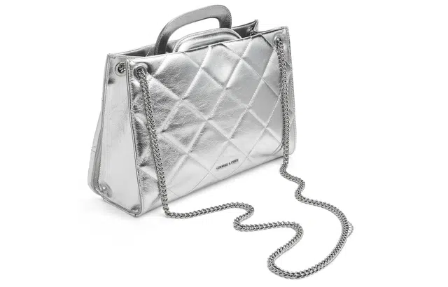 CHARLES&KEITH CK Quilted Chain Crossbody Bag Medium