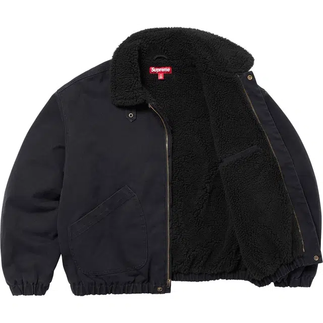 Supreme FW24 WEEK6 Faux Shearling Lined Bomber Jacket