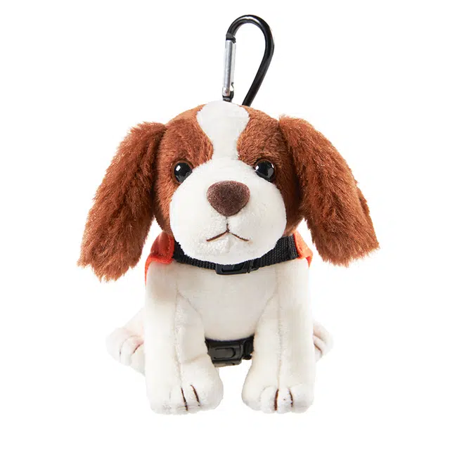 蜀黍家 史宾格警犬/搜救犬 创意狗狗玩偶包 聚酯纤维 钥匙扣 男女同款情侣款