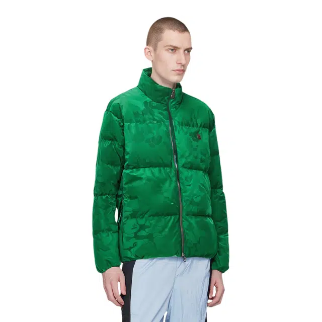 A BATHING APE Tonal Solid Camo Puffer Down Jacket