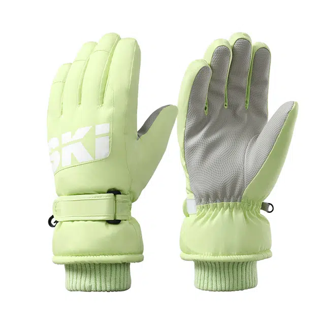 南极人 加绒保暖触屏防风防寒户外骑行运动登山雪地防风抗寒 加厚 滑雪手套 女款