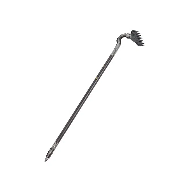 天子剑 九齿钉耙 西游记猪八戒兵器道具 特制金属仿古锌合金 刀剑玩具摆件未开刃 成品模型
