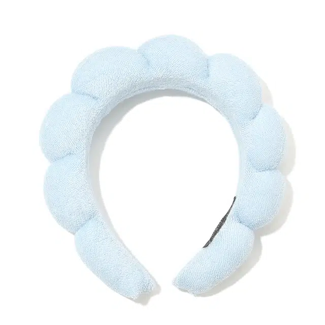 如花梦 甜美云朵海绵高颅顶宽边 日常洗脸压发敷面膜碎发 可爱简约防滑马卡龙色系 布艺 发箍 女款