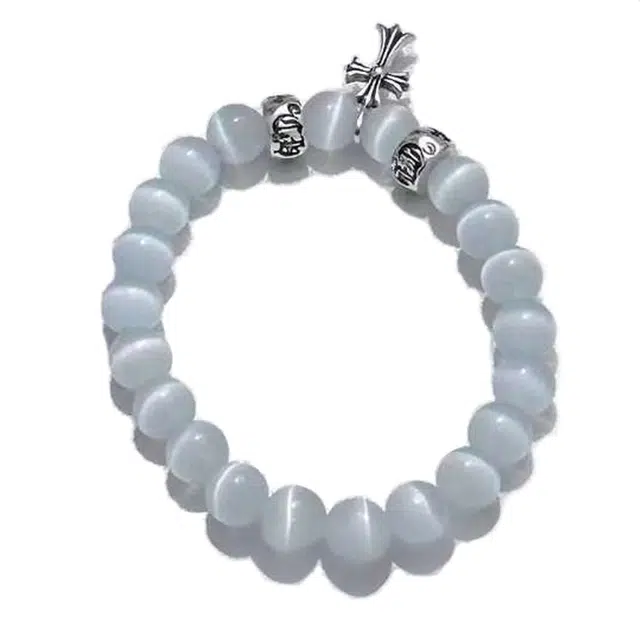 爵倾 串珠装饰 猫眼石 玉石手串 男女同款情侣款