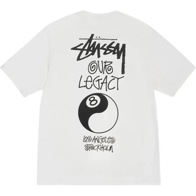 Stussy x OUR LEGACY 8 Ball Yin Yang Tee