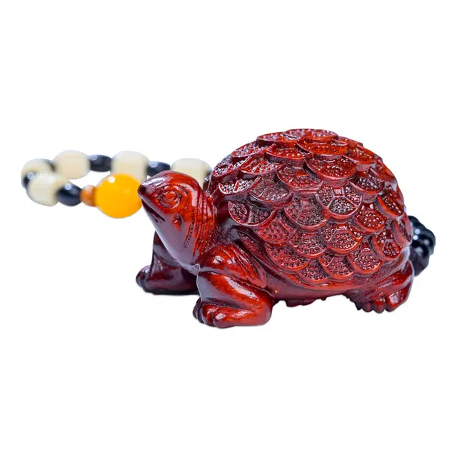 仙友 国风新中式财源滚滚手工精雕木质金钱龟盘玩随身把玩挂件文玩 紫檀属 把件 男女同款情侣款