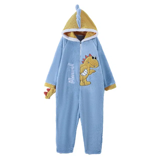 俏霓桐 保暖蓄温加厚卡通可外穿家居连体衣 女款 图色