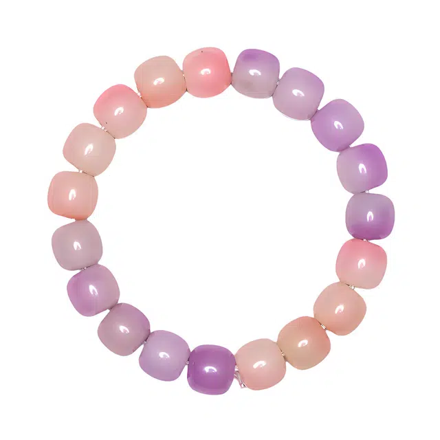 絮物 国风老型珠桶珠复古文艺校园风转运招财纳福绕指柔盘玩串小众轻奢文玩佛珠闺蜜礼品手链饰品 白玉菩提菩提根 手串 男女同款情侣款