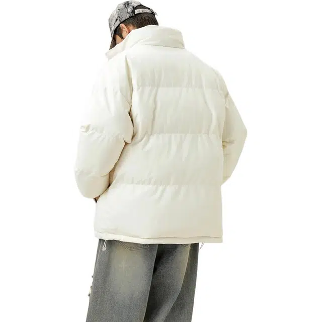 【dme】 立领纯色保暖宽松舒适棉服 男女同款