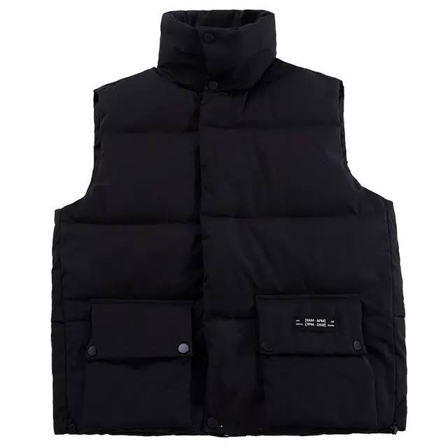 木木兔 舒适立领亲肤百搭马甲 黑色 青少年