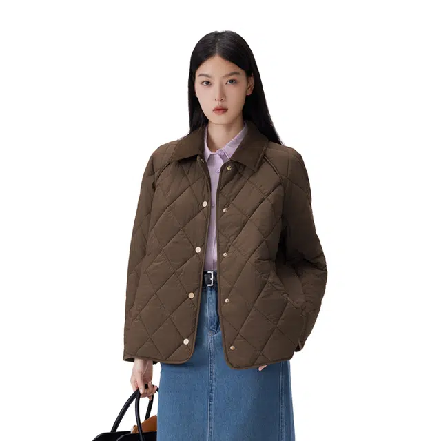 半练 翻领保暖时尚舒适简约绒感外套 女款