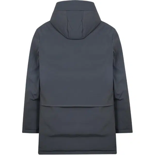 才子 温暖抗寒保暖加厚可拆卸帽纯色羽绒服 男款