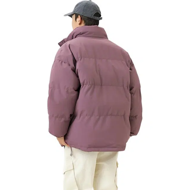 【dme】 立领纯色保暖宽松舒适棉服 男女同款