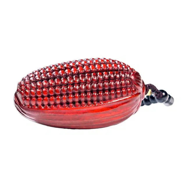 仙友 国风新中式金玉满堂手工精雕木质盘玩随身把玩挂件 紫檀属 把件 男女同款情侣款