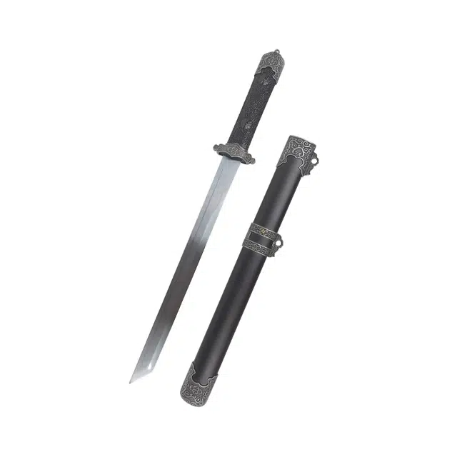 天子剑 小盛世唐刀 古代兵器龙泉不锈钢刀剑防身金属短刀 成品模型