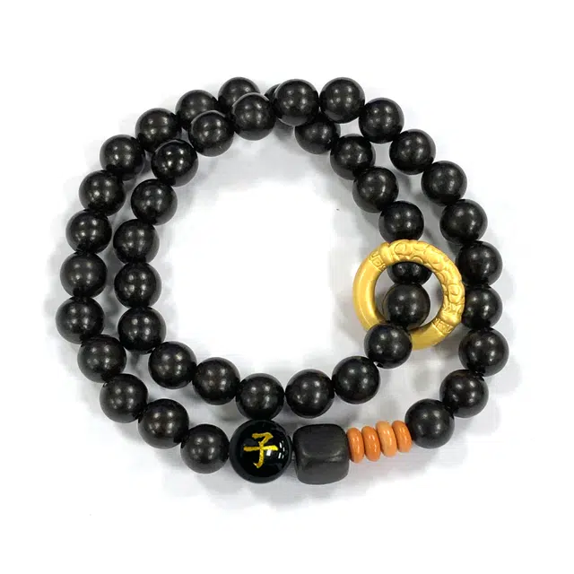 京华录 十二生肖守护神 新中式国潮典雅大气文艺范宫廷风 手持盘玩佛珠 温柔高级感 学业有成事事顺遂 黑檀 手串 男女同款情侣款