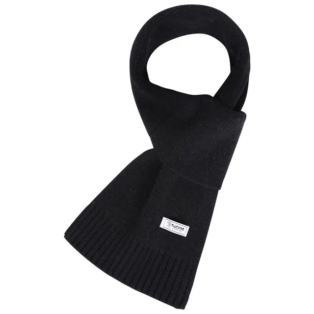 啄木鸟 秋冬季加厚保暖穿插时尚运动休闲百搭学生脖套 绒线围巾 男款