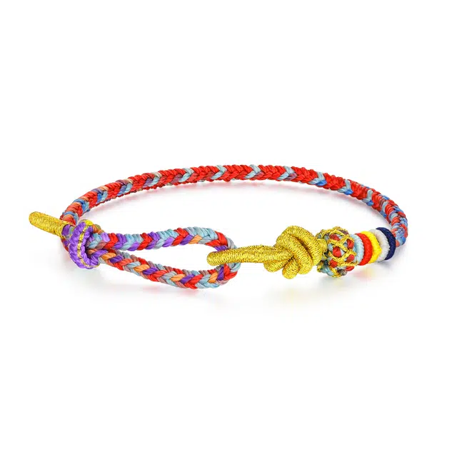 【普陀山官方已祝福】 普陀山文创 本命年龙绳守护红绳好运连连手工编织 生日纪念日送礼礼盒装 织物 手链 男女同款情侣款