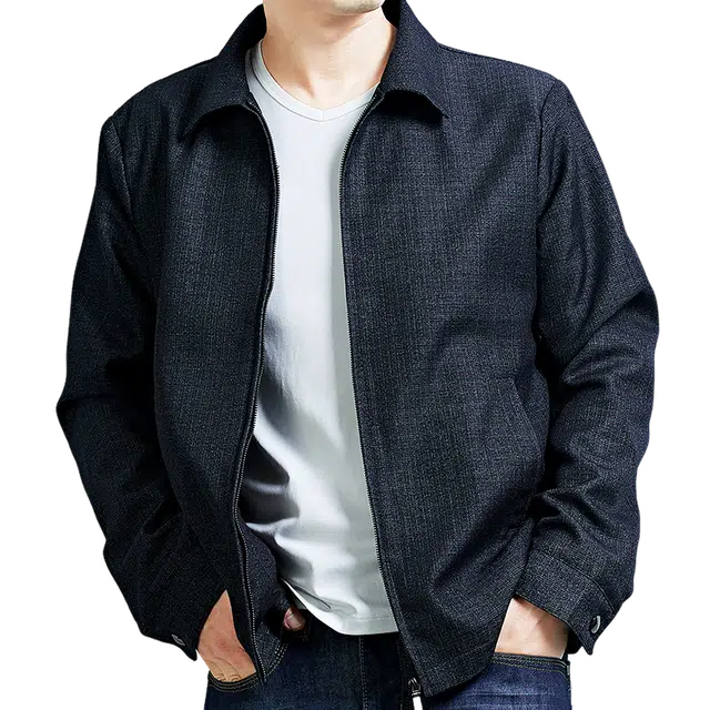 雅鹿 高档翻领商务休闲夹克外套 男款