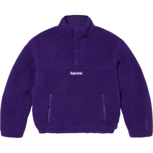 Supreme x Polartec FW24 WEEK7 Shearling Reversible Pullovert