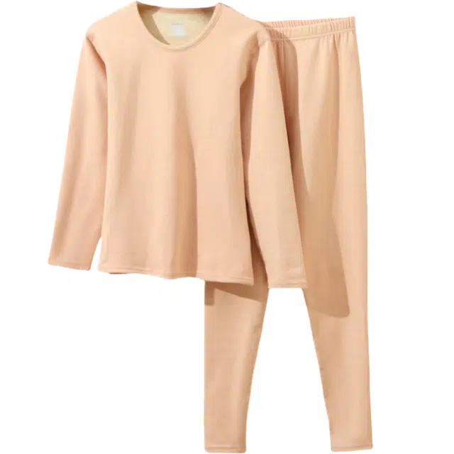 雅鹿 蓄热防寒高级感隐形内搭舒适亲肤时尚保暖套装 女款