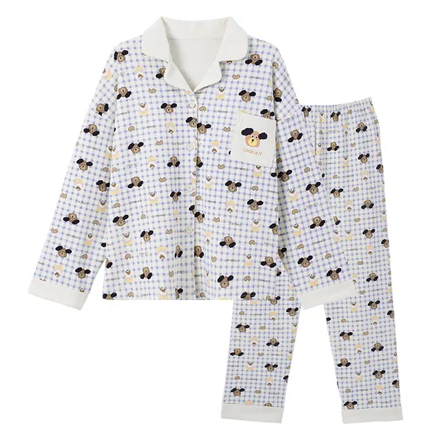 欧诗帛 高颜值家居带胸垫可外穿大码可爱睡衣套装 女款 图片色