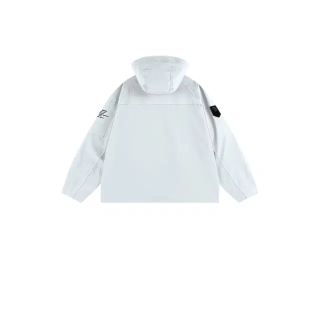 雅鹿  连帽合身拉链  防水防风防紫外线冲锋衣 男女同款